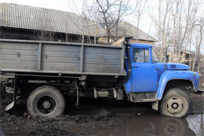 В Конотопе угнали грузовик